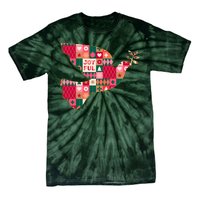 Christmas Joyful Pattern Peace Dove Tie-Dye T-Shirt