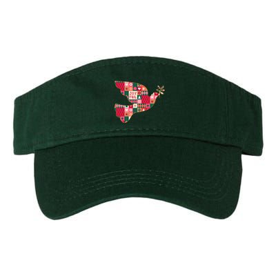 Christmas Joyful Pattern Peace Dove Visor