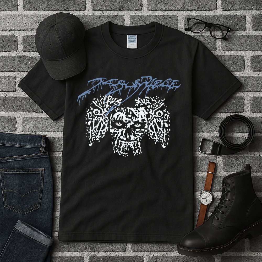 Coldcuts Jesus Piece Three Skulls Tall T-Shirt