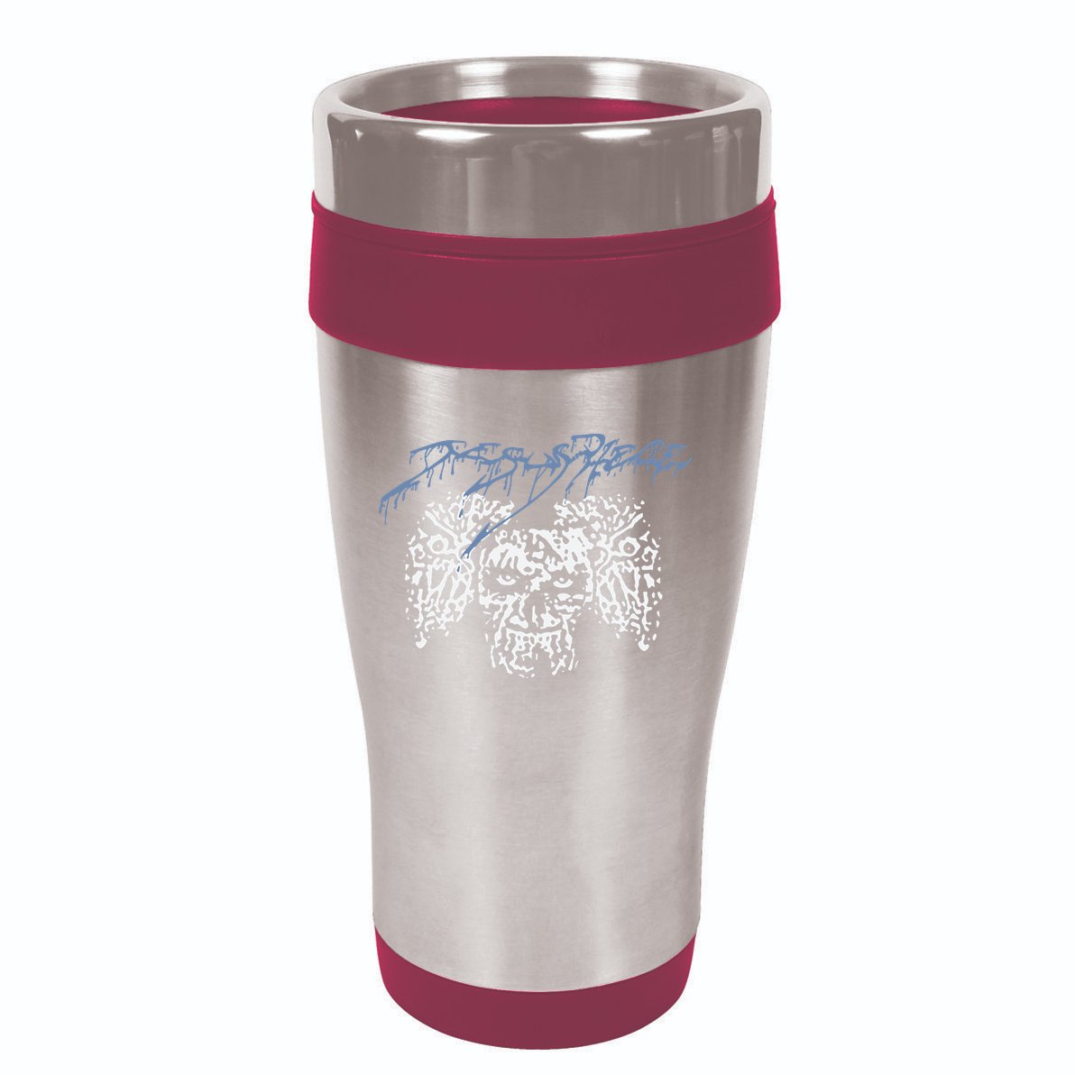 Coldcuts Jesus Piece Three Skulls 16oz Travel Tumbler
