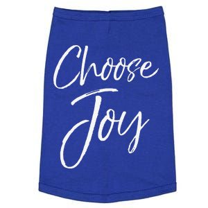 Christian Joyful Quote Cute Jesus Gifts For Choose Joy Doggie Tank