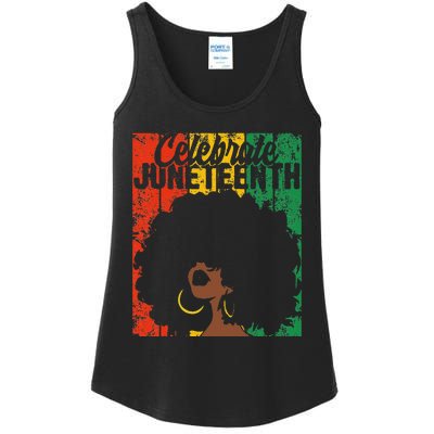 Celebrate Juneteenth Retro African Colors Wo Ladies Essential Tank