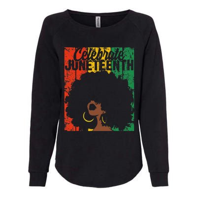 Celebrate Juneteenth Retro African Colors Wo Womens California Wash Sweatshirt