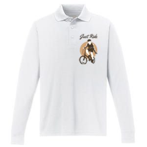 Cycling Just Ride Performance Long Sleeve Polo