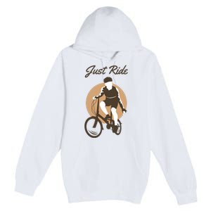 Cycling Just Ride Premium Pullover Hoodie