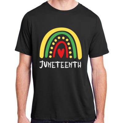 Cool Juneteenth Rainbow Funny Freedom Independence Day Gift Adult ChromaSoft Performance T-Shirt