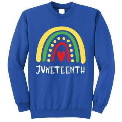 Cool Juneteenth Rainbow Funny Freedom Independence Day Gift Sweatshirt