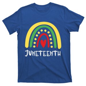 Cool Juneteenth Rainbow Funny Freedom Independence Day Gift T-Shirt