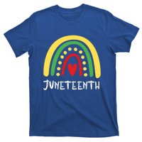 Cool Juneteenth Rainbow Funny Freedom Independence Day Gift T-Shirt