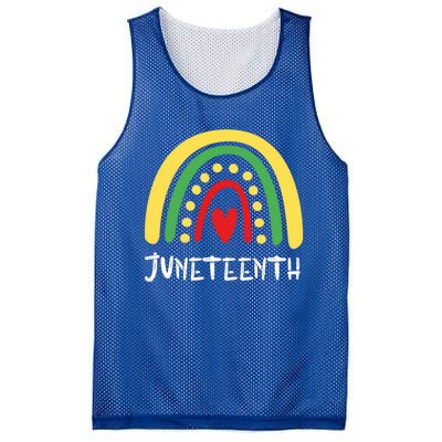 Cool Juneteenth Rainbow Funny Freedom Independence Day Gift Mesh Reversible Basketball Jersey Tank