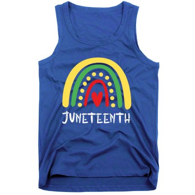 Cool Juneteenth Rainbow Funny Freedom Independence Day Gift Tank Top