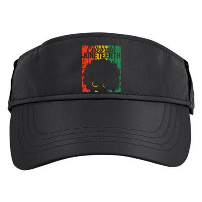 Celebrate Juneteenth Retro African Colors Women Adult Drive Performance Visor