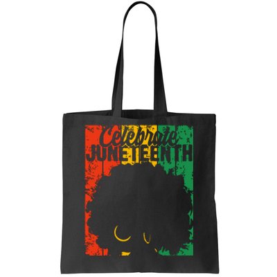 Celebrate Juneteenth Retro African Colors Women Tote Bag