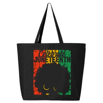 Celebrate Juneteenth Retro African Colors Women 25L Jumbo Tote