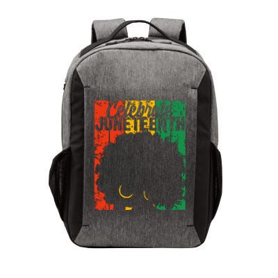 Celebrate Juneteenth Retro African Colors Women Vector Backpack