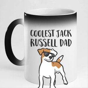 Coolest Jack Russel Dad Father Of Jack Russell Terrier 11oz Black Color Changing Mug