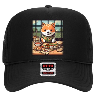 Cute Japanese Sushi Master Dog Chef Kawaii Anime Great Gift Trucker Hat