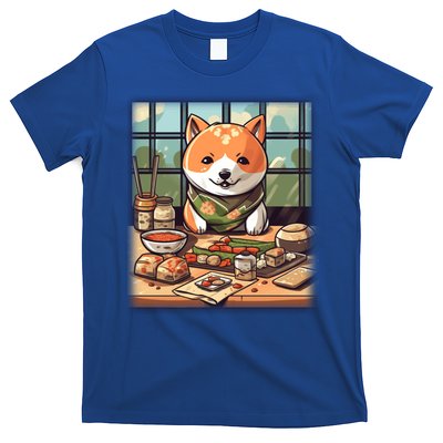 Cute Japanese Sushi Master Dog Chef Kawaii Anime Great Gift T-Shirt
