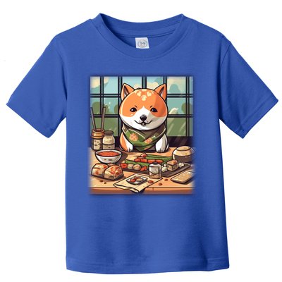 Cute Japanese Sushi Master Dog Chef Kawaii Anime Great Gift Toddler T-Shirt