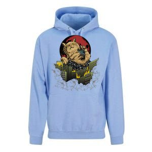 Catzilla Japanese Sunset Funny Cat Monster Manga Unisex Surf Hoodie