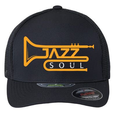 Cool Jazz Soul Trumpet Jazz Musician Jazz Music Lovers Gift Flexfit Unipanel Trucker Cap