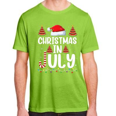 Christmas July Santa Hat Xmas Adult ChromaSoft Performance T-Shirt