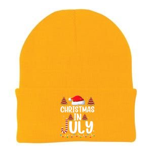 Christmas July Santa Hat Xmas Knit Cap Winter Beanie