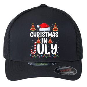 Christmas July Santa Hat Xmas Flexfit Unipanel Trucker Cap