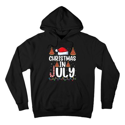 Christmas July Santa Hat Xmas Hoodie