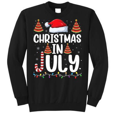 Christmas July Santa Hat Xmas Sweatshirt