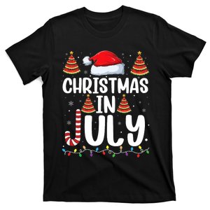 Christmas July Santa Hat Xmas T-Shirt