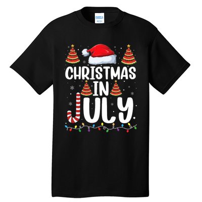 Christmas July Santa Hat Xmas Tall T-Shirt