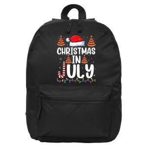 Christmas July Santa Hat Xmas 16 in Basic Backpack