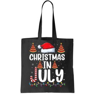 Christmas July Santa Hat Xmas Tote Bag