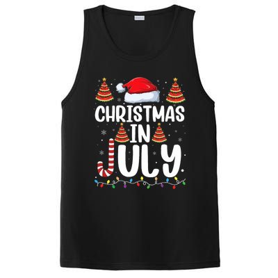 Christmas July Santa Hat Xmas PosiCharge Competitor Tank