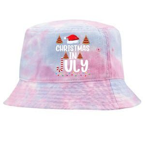 Christmas July Santa Hat Xmas Tie-Dyed Bucket Hat