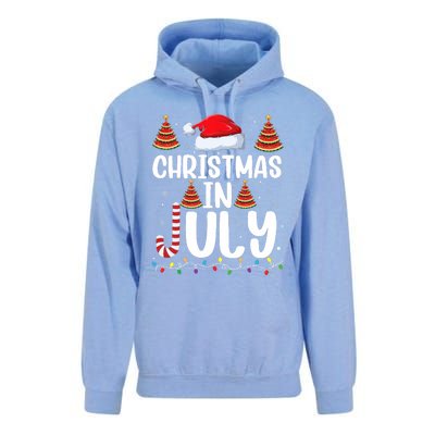 Christmas July Santa Hat Xmas Unisex Surf Hoodie