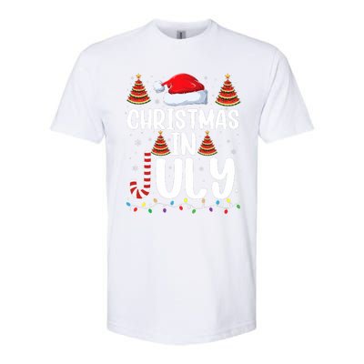 Christmas July Santa Hat Xmas Softstyle CVC T-Shirt