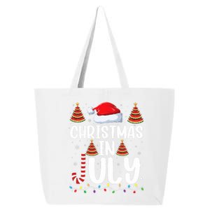 Christmas July Santa Hat Xmas 25L Jumbo Tote