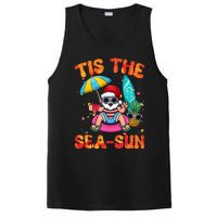 Christmas July Summer Lovers Beach Santa Tis The Seasun PosiCharge Competitor Tank