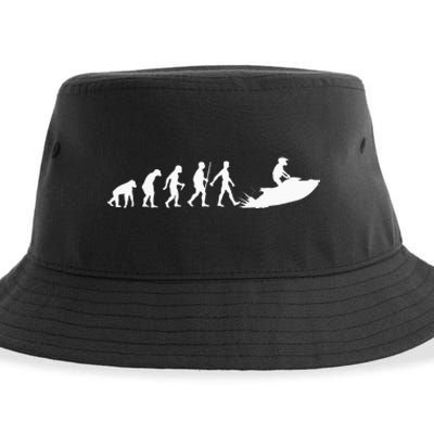 Cool Jet Ski For Men Women Evolution Sea Water Skiing Racing Sustainable Bucket Hat