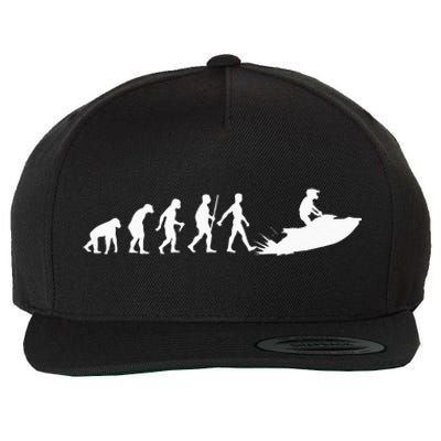 Cool Jet Ski For Men Women Evolution Sea Water Skiing Racing Wool Snapback Cap