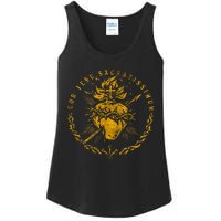 Cor Jesu Sacratissimum SacredHeart Of Jesus Catholic Faith Ladies Essential Tank