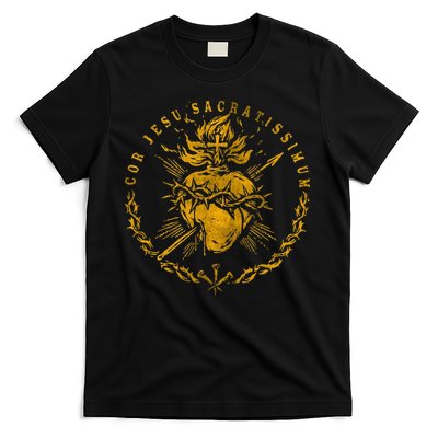Cor Jesu Sacratissimum SacredHeart Of Jesus Catholic Faith T-Shirt