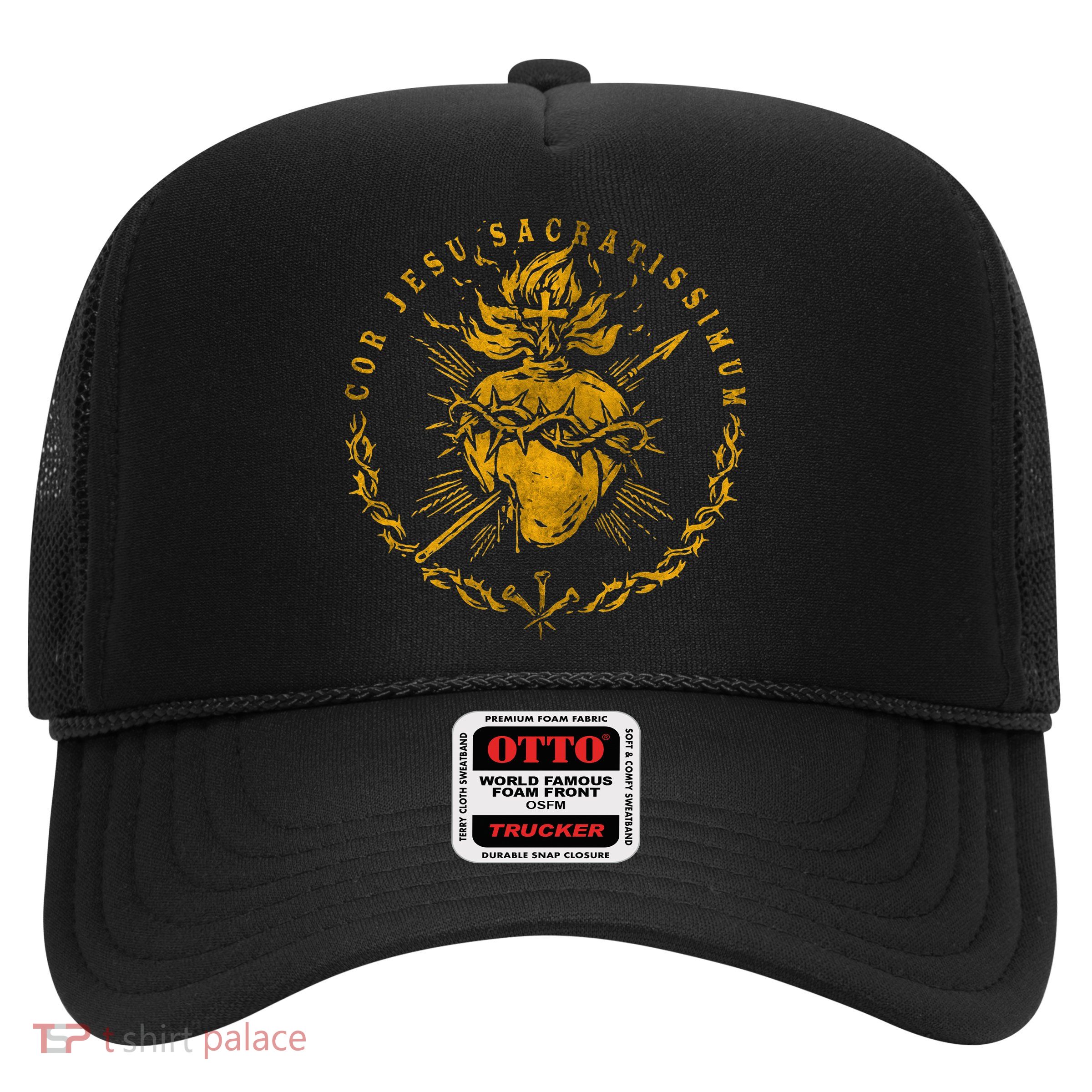 Cor Jesu Sacratissimum SacredHeart Of Jesus Catholic Faith Trucker Hat