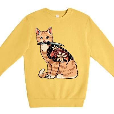 Catana Japanese Samurai Premium Crewneck Sweatshirt