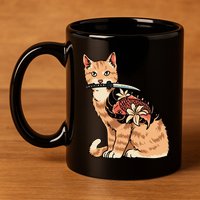 Catana Japanese Samurai 11oz C Handle Ceramic Mug