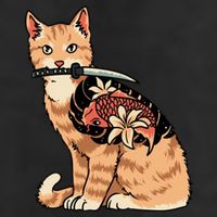Catana Japanese Samurai 11oz C Handle Ceramic Mug