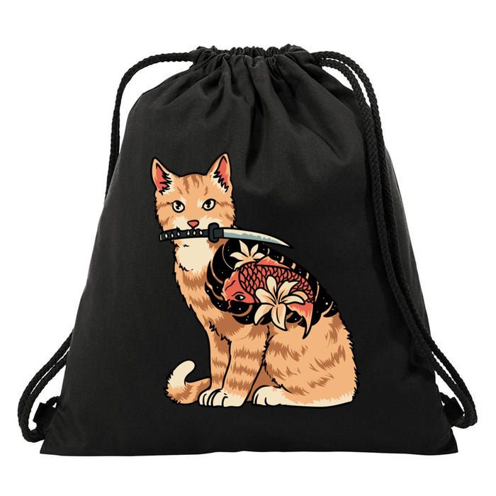 Catana Japanese Samurai Drawstring Bag