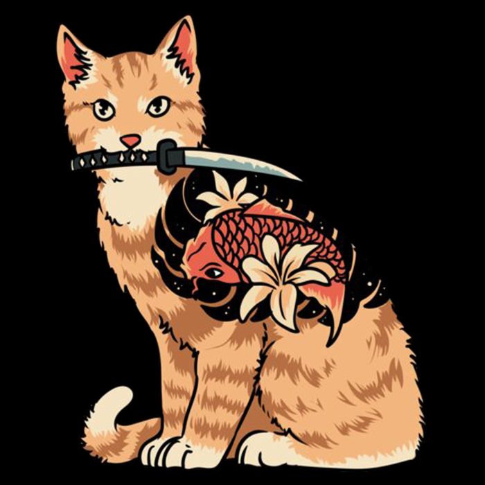 Catana Japanese Samurai Drawstring Bag